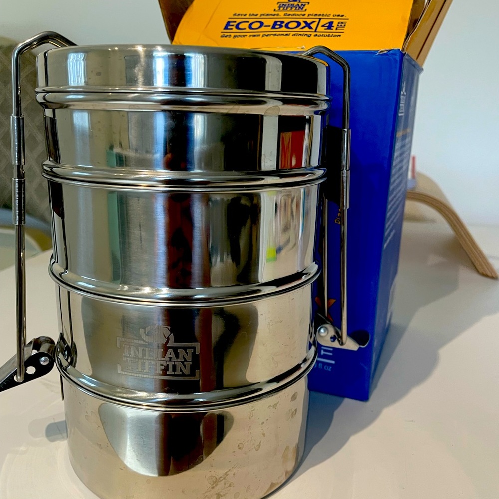 Zero waste Indian tiffin 4 container set